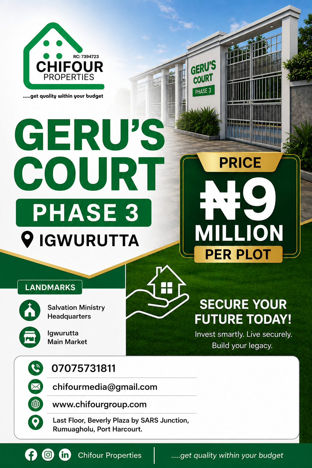 GERU'S COURT PHASE 3 IGWURUTTA