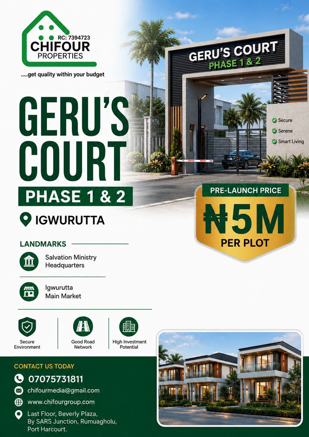 GERU'S COURT, PHASE 1 AND 2, IGWURUTTA